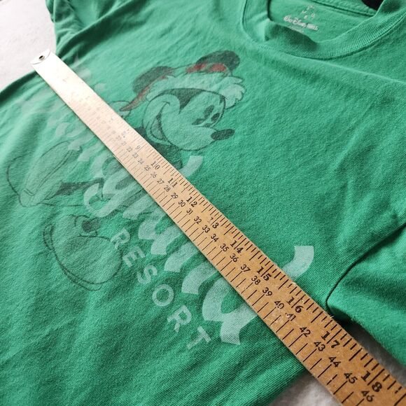 Disneyland Resort Mickey Mouse Christmas T-Shirt Small Green Holiday Vintage - Picture 4 of 7
